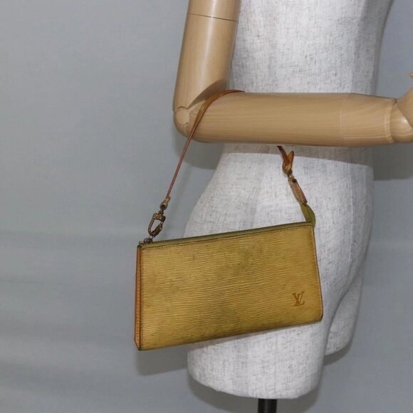 LOUIS VUITTON Epi Pochette Accessoires Pouch Yellow M52989 LV Auth bs30233 - Picture 13 of 15